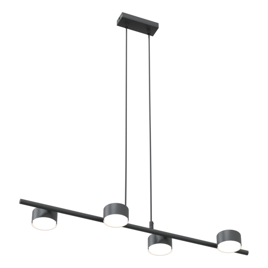 Lustra ar auklu SORA 4xGX53/12W/230V melna