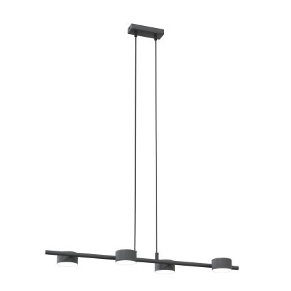Lustra ar auklu SORA 4xGX53/12W/230V melna