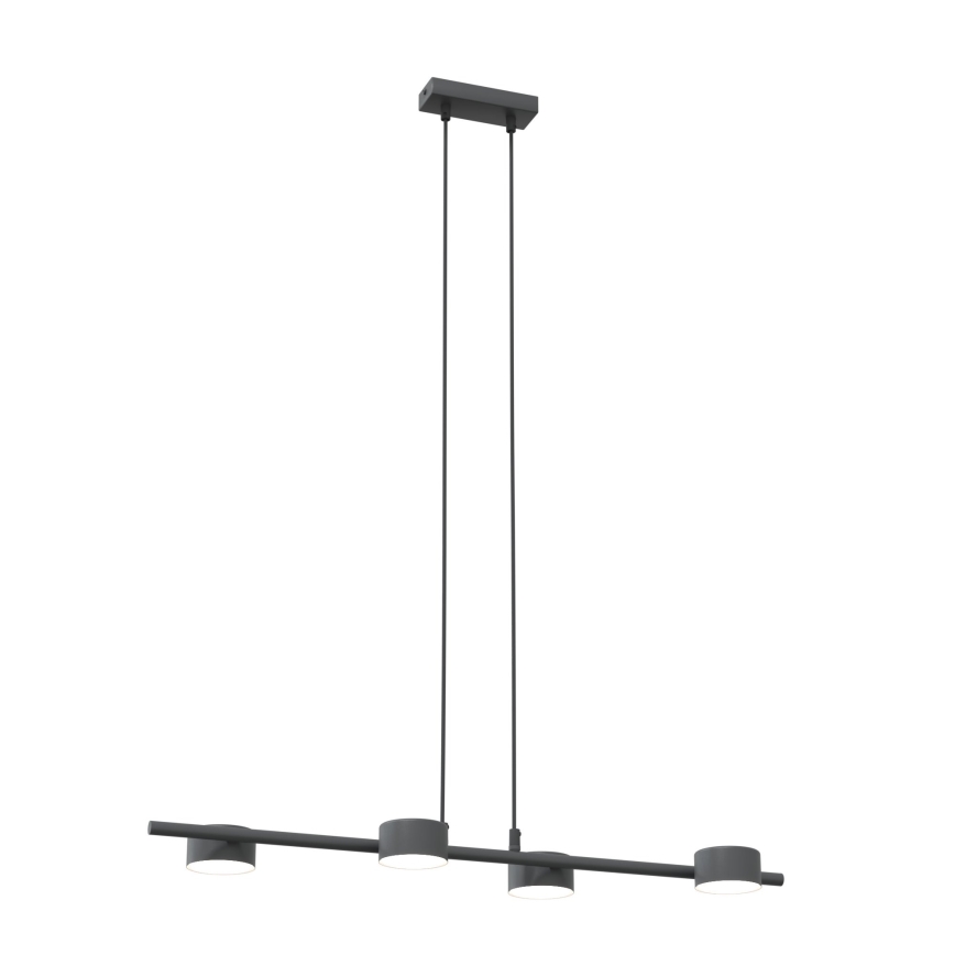 Lustra ar auklu SORA 4xGX53/12W/230V melna