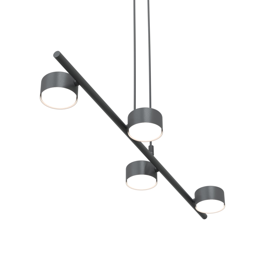 Lustra ar auklu SORA 4xGX53/12W/230V melna