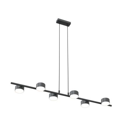 Lustra ar auklu SORA 6xGX53/12W/230V melna