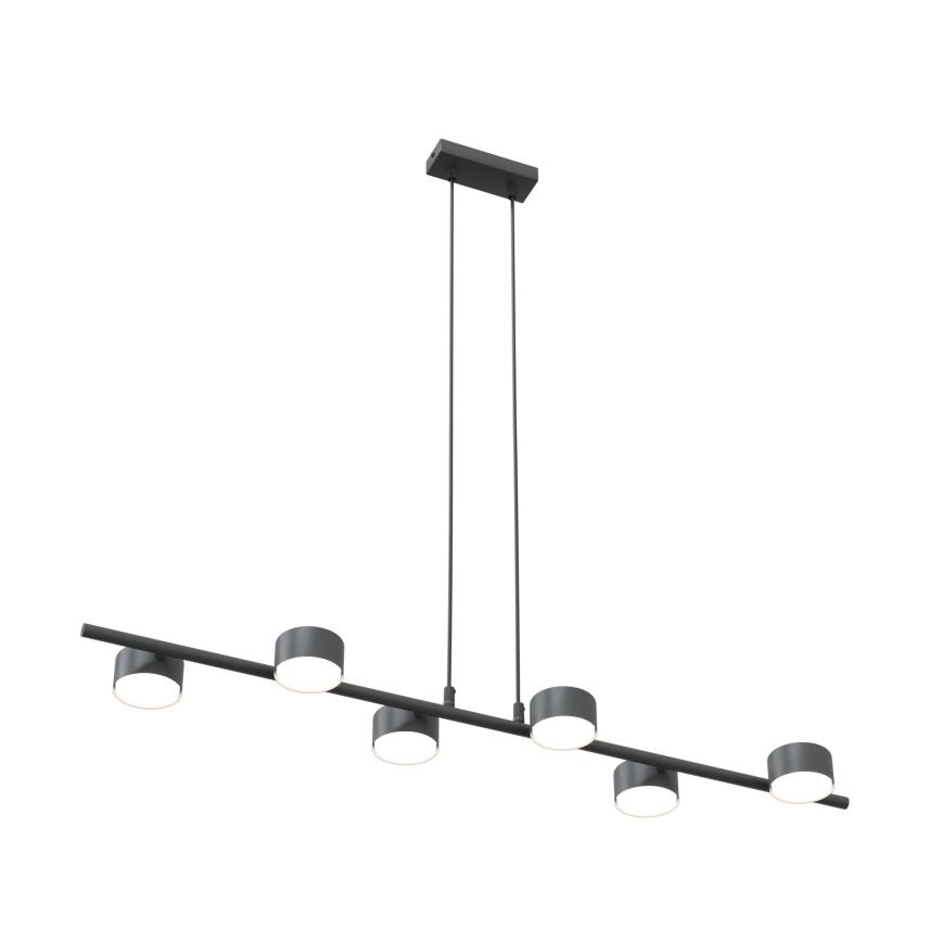 Lustra ar auklu SORA 6xGX53/12W/230V melna