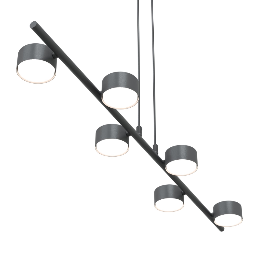 Lustra ar auklu SORA 6xGX53/12W/230V melna