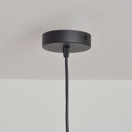 Lustra ar auklu SORAPIS 1xE27/15W/230V melna