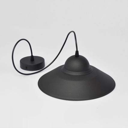 Lustra ar auklu SORAPIS 1xE27/15W/230V melna