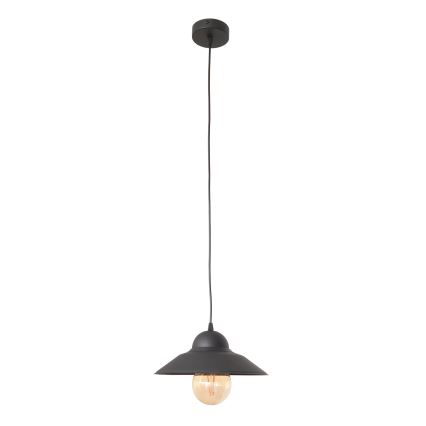 Lustra ar auklu SORAPIS 1xE27/15W/230V melna