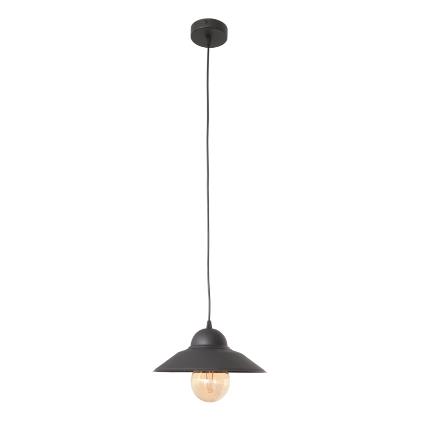 Lustra ar auklu SORAPIS 1xE27/15W/230V melna