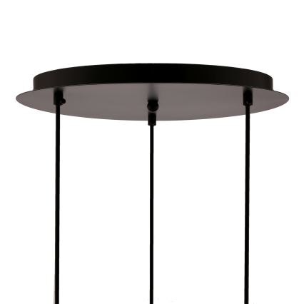 Lustra ar auklu SPIEGA 3xE27/60W/230V zelta/melna