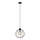Lustra ar auklu STARLIGHT 1xE27/15W/230V melna/sudraba