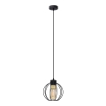 Lustra ar auklu STARLIGHT 1xE27/15W/230V melna/zelta