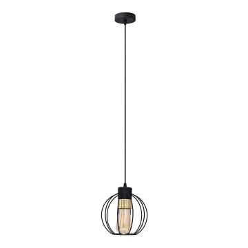 Lustra ar auklu STARLIGHT 1xE27/15W/230V melna/zelta