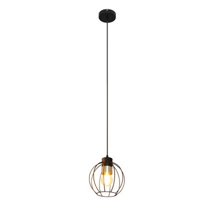 Lustra ar auklu STARLIGHT 1xE27/15W/230V melna/zelta