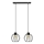 Lustra ar auklu STARLIGHT 2xE27/15W/230V melna/zelta