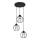 Lustra ar auklu STARLIGHT 3xE27/15W/230V melna/sudraba