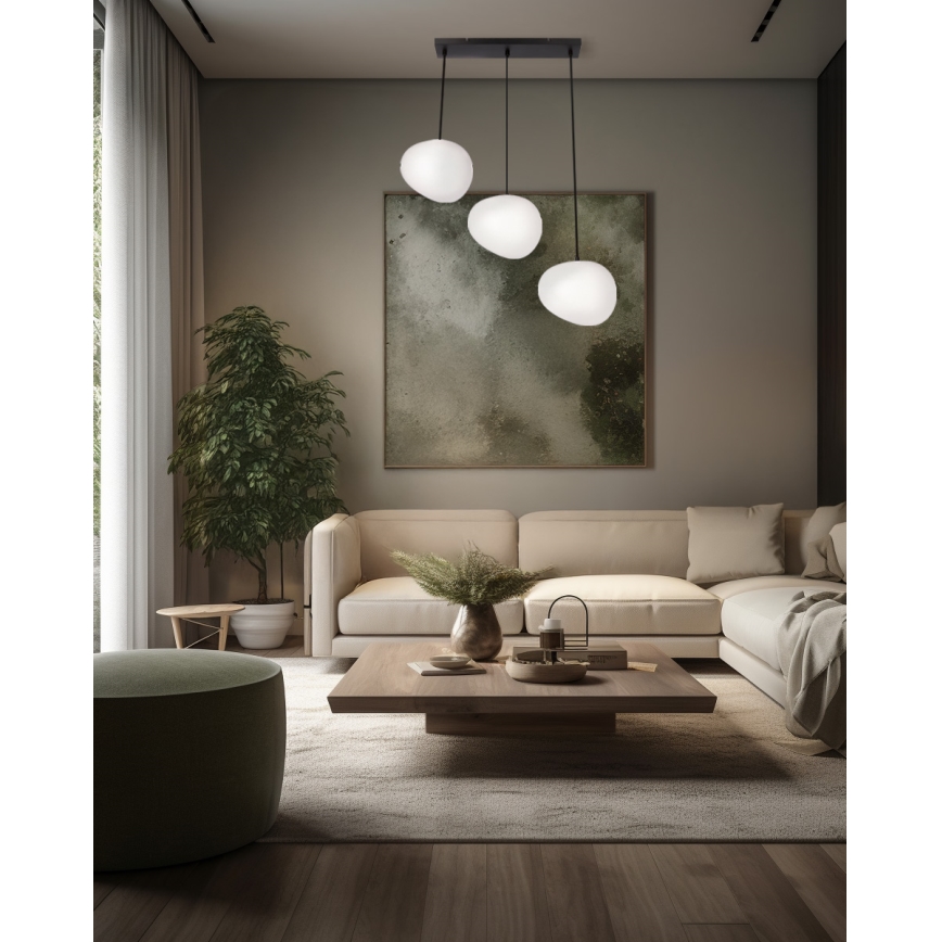 Lustra ar auklu STONES 3xE27/40W/230V