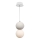 Lustra ar auklu STRING 1xG9/4W/230V balta