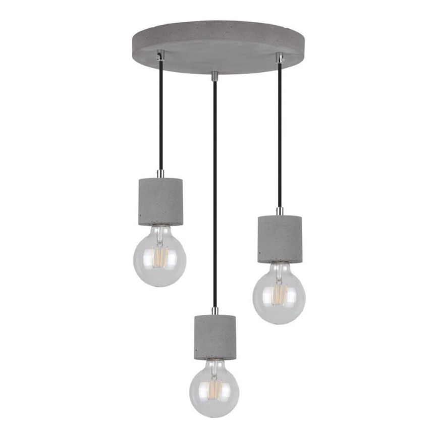 Lustra ar auklu STRONG 3xE27/60W/230V betona