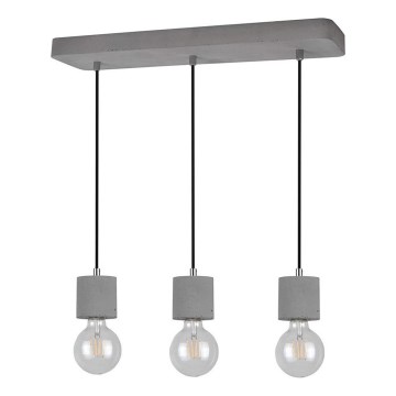 Lustra ar auklu STRONG 3xE27/60W/230V betons