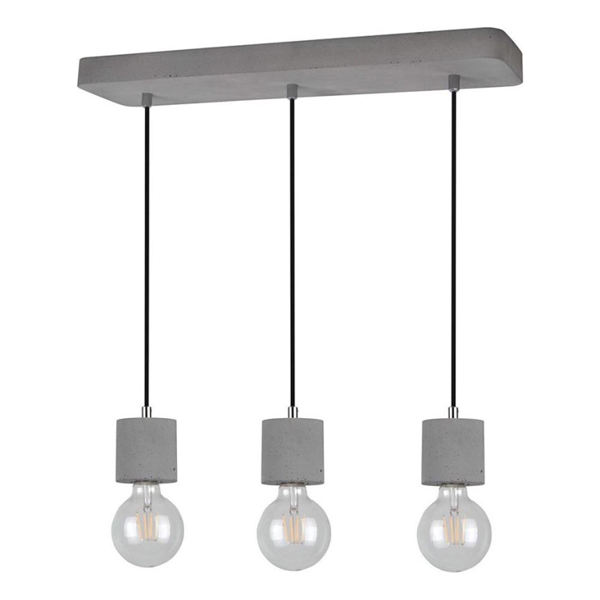 Lustra ar auklu STRONG 3xE27/60W/230V betons