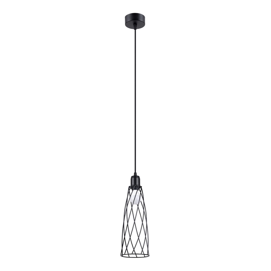 Lustra ar auklu SUBA 1xE27/15W/230V melna