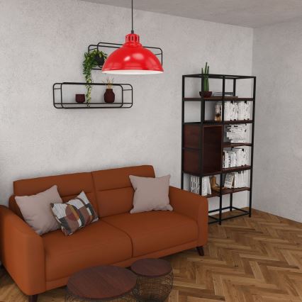 Lustra ar auklu SVEN 1xE27/15W/230V sarkana
