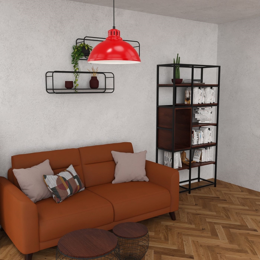 Lustra ar auklu SVEN 1xE27/15W/230V sarkana