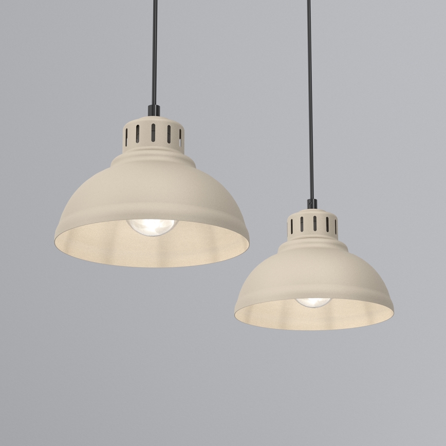 Lustra ar auklu SVEN 2xE27/15W/230V bēša