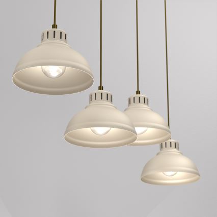 Lustra ar auklu SVEN 4xE27/15W/230V bēša