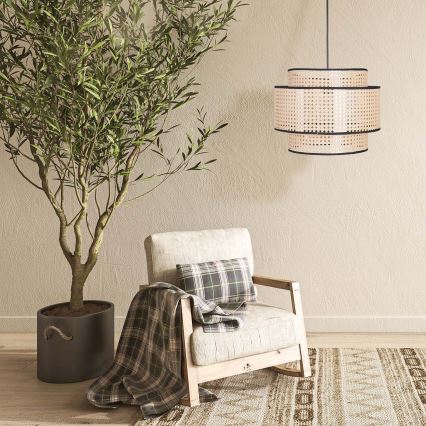 Lustra ar auklu TAKARA 1xE27/20W/230V d. 40 cm bēša