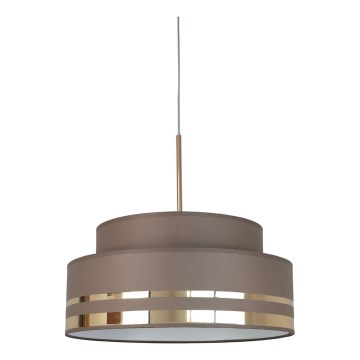 Lustra ar auklu TAMI 1xE27/60W/230V brūna/zelta