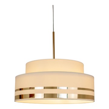 Lustra ar auklu TAMI 1xE27/60W/230V d. 40 cm bēša/zelta