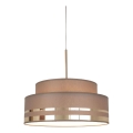 Lustra ar auklu TAMI 1xE27/60W/230V d. 40 cm brūna/zelta
