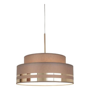Lustra ar auklu TAMI 1xE27/60W/230V d. 40 cm brūna/zelta