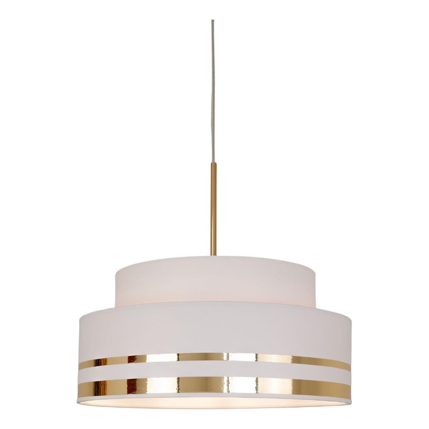 Lustra ar auklu TAMI 1xE27/60W/230V d. 40 cm krēmkrāsa/zelta