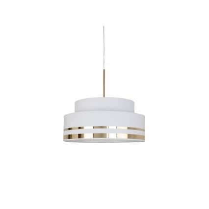 Lustra ar auklu TAMI 1xE27/60W/230V d. 40 cm krēmkrāsa/zelta