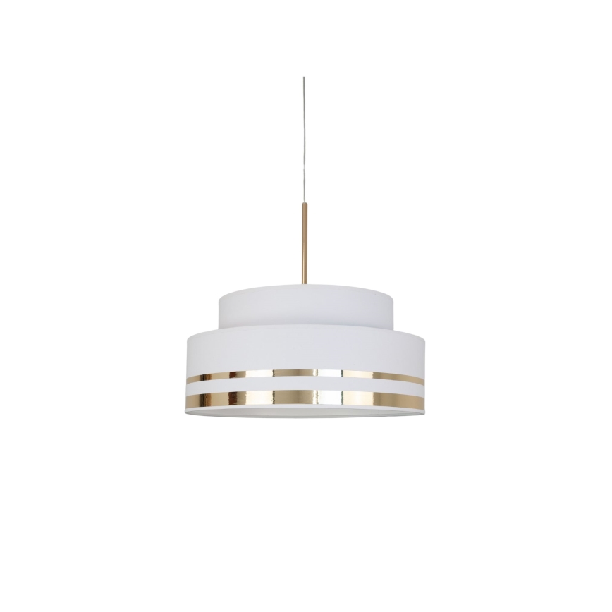 Lustra ar auklu TAMI 1xE27/60W/230V d. 40 cm krēmkrāsa/zelta