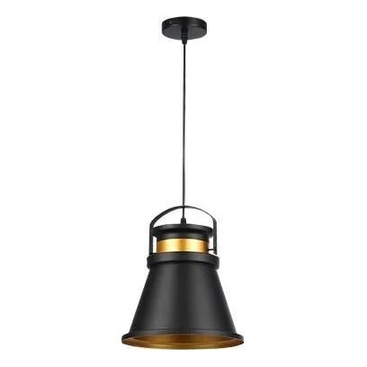 Lustra ar auklu TAO 1xE27/60W/230V d. 25 cm melna