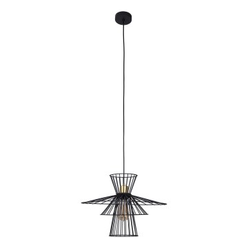 Lustra ar auklu TAREK 1xE27/40W/230V melna