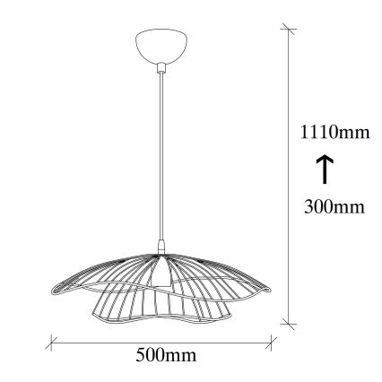 Lustra ar auklu TEL 1xE27/40W/230V