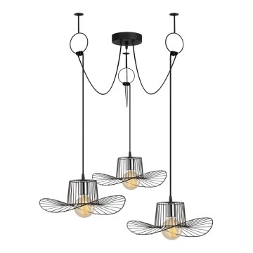 Lustra ar auklu TEL 3xE27/40W/230V zirneklis