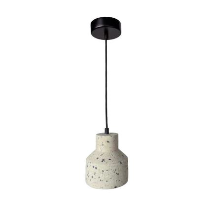 Lustra ar auklu TERRAZZO 1xE27/60W/230V d. 12 cm krēmkrāsa