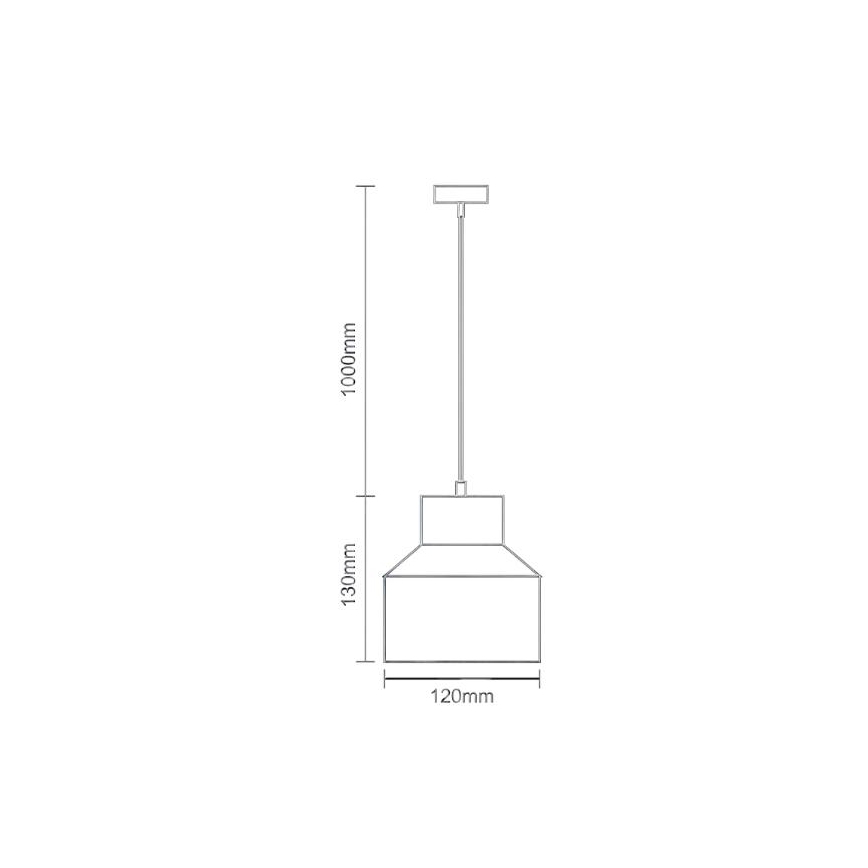 Lustra ar auklu TERRAZZO 1xE27/60W/230V d. 12 cm krēmkrāsa