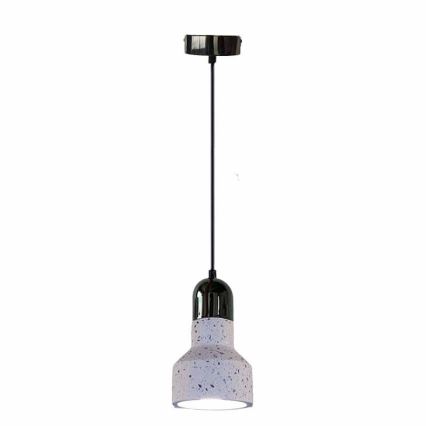 Lustra ar auklu TERRAZZO 1xE27/60W/230V d. 12 cm krēmkrāsa