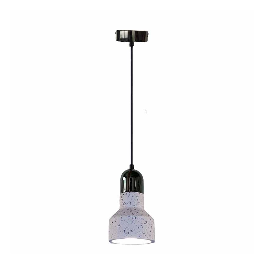Lustra ar auklu TERRAZZO 1xE27/60W/230V d. 12 cm krēmkrāsa