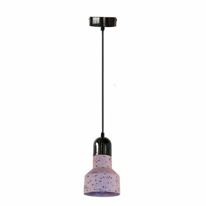 Lustra ar auklu TERRAZZO 1xE27/60W/230V d. 12 cm sarkana