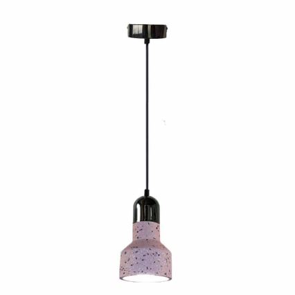 Lustra ar auklu TERRAZZO 1xE27/60W/230V d. 12 cm sarkana