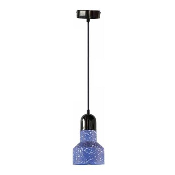 Lustra ar auklu TERRAZZO 1xE27/60W/230V d. 12 cm zila