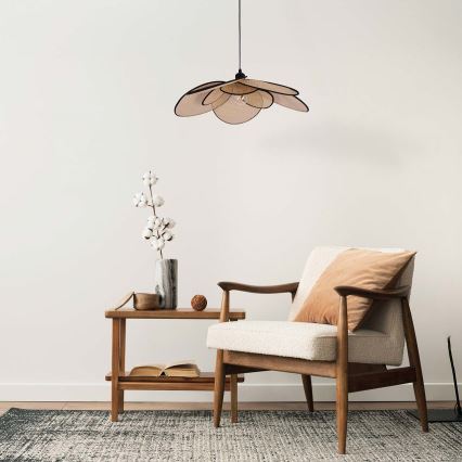 Lustra ar auklu TOBAGO 1xE27/20W/230V d. 60 cm bēša
