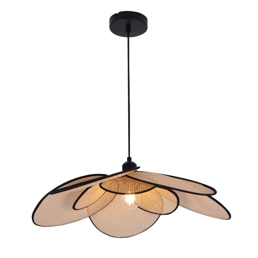Lustra ar auklu TOBAGO 1xE27/20W/230V d. 60 cm bēša