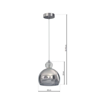 Lustra ar auklu TOLEDO 1xE27/60W/230V
